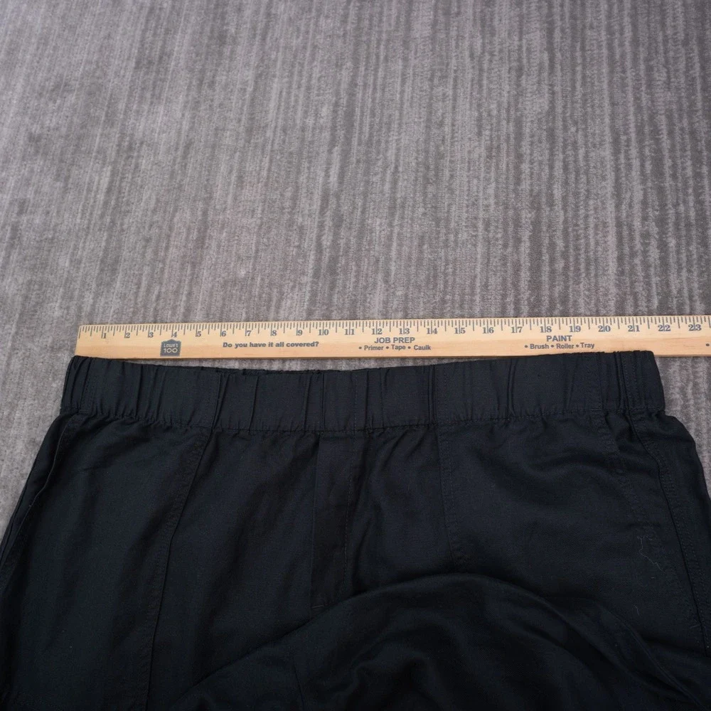 Banana Republic Pants Womens XXL Black New No Tag Linen Blend Elastic Waist